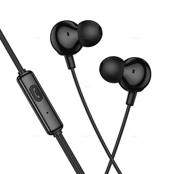  Наушники HOCO M117 Victory universal earphones with microphone Black 