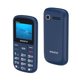  Мобильный телефон Maxvi B201ds синий 