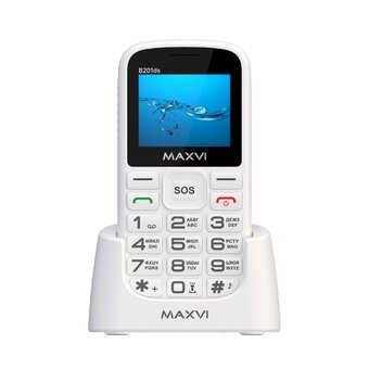  Мобильный телефон Maxvi B201ds белый 