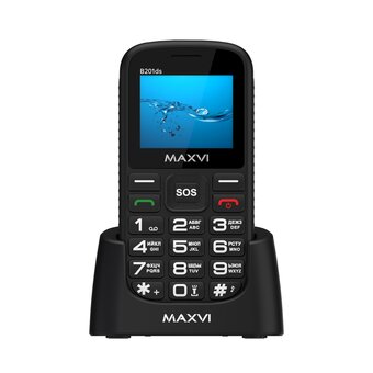  Мобильный телефон Maxvi B201ds черный 