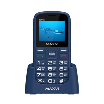  Мобильный телефон Maxvi B201ds синий 