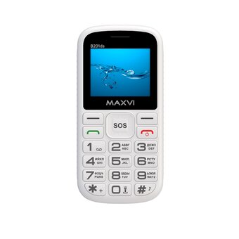  Мобильный телефон Maxvi B201ds белый 