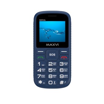  Мобильный телефон Maxvi B201ds синий 