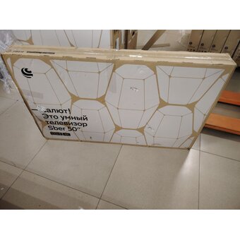  УЦ Телевизор Sber SDX 50U4124 черный (Плохая упаковка) 