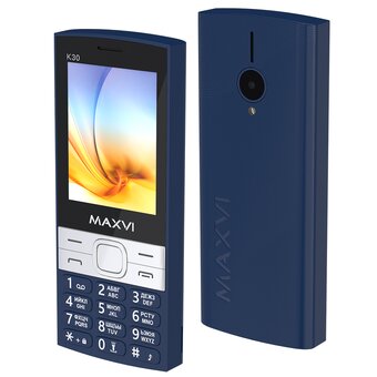  Мобильный телефон Maxvi K30 синий 