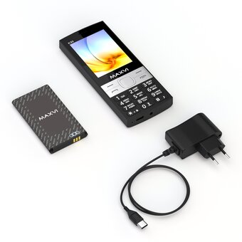  Мобильный телефон Maxvi K30 черный 