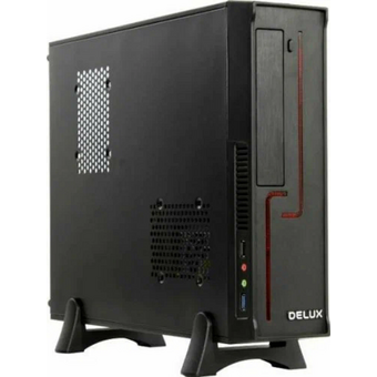  Корпус Delux H308 черный, БП 300W, mATX, USB 3.0, audio 