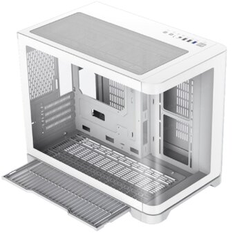  Корпус GameMax Hype-M White без БП(ATX, USB3.0,Зак.стекло,3*120мм ARGB вент+конт., пыл.фильтр) 