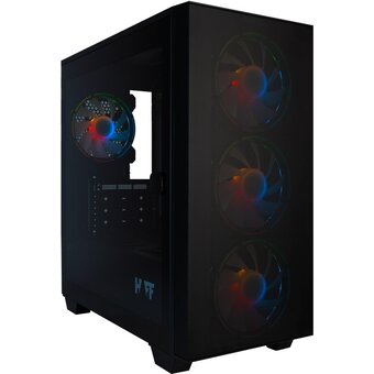  Корпус HAFF Fancy, mATX без БП черный 