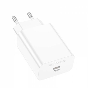  СЗУ BOROFONE BA21A Pro long journey single port PD20W charger EU White 