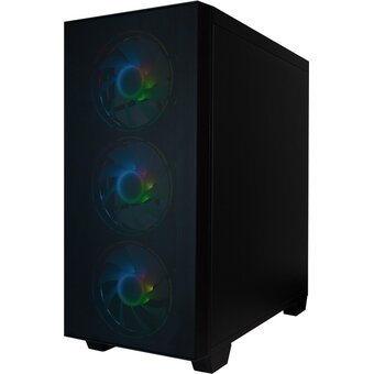  Корпус HAFF Fancy, mATX без БП черный 