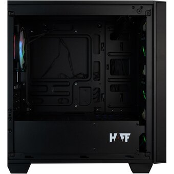  Корпус HAFF Fancy, mATX без БП черный 