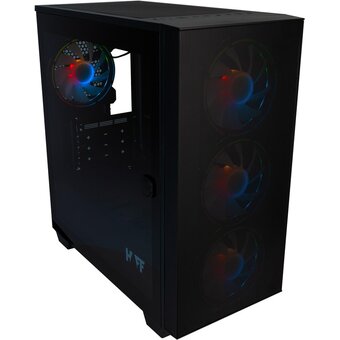  Корпус HAFF Fancy, mATX без БП черный 