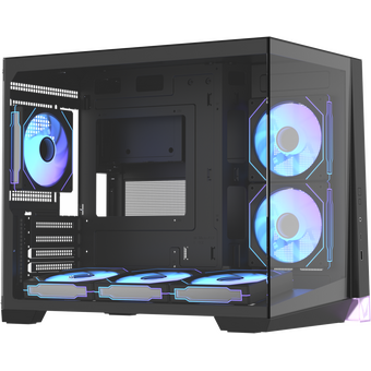  Корпус Formula Crystal Z4M Plus (crystal z4m plus black), mATX, Midi-Tower, без БП, черный 