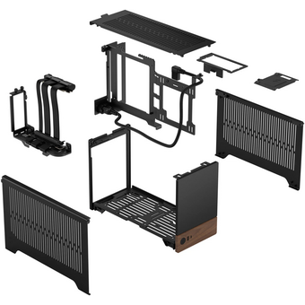  Корпус Fractal Design Terra (FD-C-TER1N-01) без БП , Mini-Tower, no fans, 1xUSB-A 3.0 + 1xUSB 3.2 Type-C, SFX PSU Support, mITX Graphite 