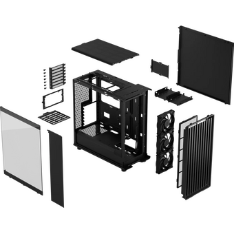  Корпус Fractal Design North TG Momentum Edition Black (FD-C-NOR1C-05) без БП, Midi-Tower, 3x120mm, 2xUSB-A 3.2 + 1xUSB Type-C ATX 
