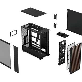  Корпус Fractal Design North XL RC Charcoal TG Dark (FD-C-NOR1X-05) без БП, Full-Tower, 3x140mm, 2xUSB-A 3.0 + 1xUSB 3.2 Type-C, ATX 