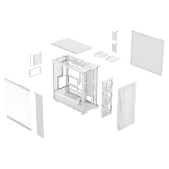  Корпус Fractal Design Epoch XL TG Clear White (FD-C-EPO1X-03) без БП, Full-Tower, 3x140mm, 2xUSB-A 3.2 + 1xUSB Type-C E-ATX, ATX 