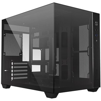  Корпус ID-Cooling View 500 Black mATX/ win TG/no fan/ Gen2 Type C/ CPU 162mm/ GPU 407mm/ no PSU 