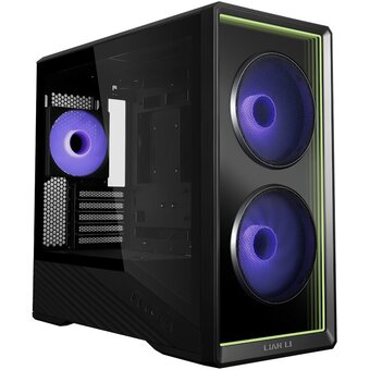  Корпус Lian Li Vector 150 Inf (G99.V150INFX.10R) / Black / mATX, TG / 2x 140mm + 1x 120mm ARGB PWM Fan / Fan HUB 