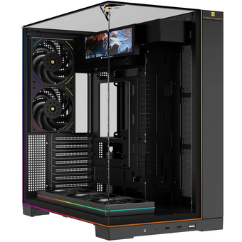  Корпус Thermalright TR-A70 Vision FanUB (TRA70VFUBB) / Black / TG / TL-UB36R+TL-UB24 PWM Fans / 9.16'' LCD screen / USB Type-C / ATX 