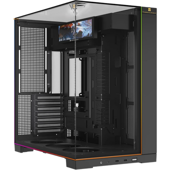  Корпус Thermalright TR-A70 Vision (TRA70V) / Black / TG / ARGB Strip / 9.16'' LCD screen / USB Type-C / W/O fans / ATX 