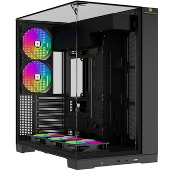  Корпус Thermalright TR-A70 Fan5-C (TRA70F5CB) / Black / TG / 5 x120mm ARGB PWM Fans / USB Type-C / ATX 