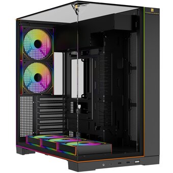  Корпус Thermalright TR-A70 ARGB Fan5-M (TRA70AF5MB) / Black / TG / 5 x120mm ARGB PWM Fans / ARGB Strip / USB Type-C / ATX 