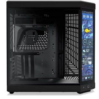  Корпус HYTE Y70 Touch Infinite (CS-HYTE-Y70TTI-BB), без БП, Midi-Tower, TG, LCD, no fans, 2xUSB-A 3.2, 1xUSB Type-C, E-ATX, ATX, mITX Black 