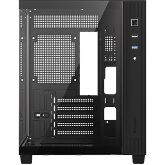 Корпус ID-Cooling View 500 Black mATX/ win TG/no fan/ Gen2 Type C/ CPU 162mm/ GPU 407mm/ no PSU 