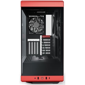  Корпус HYTE Y40 (CS-HYTE-Y40-BR), без БП, Midi-Tower, TG, no fans, 2xUSB-A 3.2, 1xUSB Type-C, ATX, mITX Black Cherry 