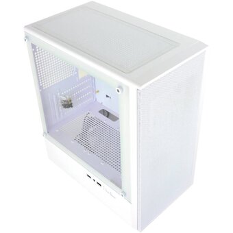  Корпус Ginzzu CL411 mATX передняя панель сетка белый 