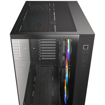  Корпус ID-Cooling View 510 ARGB Black ATX/win TG/4 fans/Gen2 Type C/CPU 162mm/GPU 407mm/ no PSU 