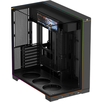  Корпус Thermalright TR-A70 Vision (TRA70V) / Black / TG / ARGB Strip / 9.16'' LCD screen / USB Type-C / W/O fans / ATX 