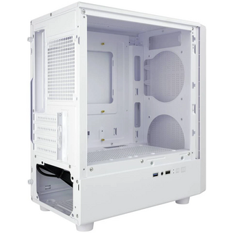  Корпус Ginzzu CL413 mATX передняя панель Решетка белый 