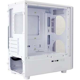  Корпус Ginzzu CL412 без БП белый 