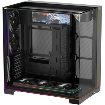  Корпус Thermalright TR-A70 Vision FanUB (TRA70VFUBB) / Black / TG / TL-UB36R+TL-UB24 PWM Fans / 9.16'' LCD screen / USB Type-C / ATX 