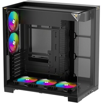  Корпус Thermalright TR-A70 Fan5-C (TRA70F5CB) / Black / TG / 5 x120mm ARGB PWM Fans / USB Type-C / ATX 