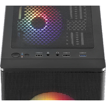  Корпус AeroCool Designer-G-BK-v2 (4711099476770) черный, без БП, ATX, USB 3.0, 2*USB 2.0, HD Audio 