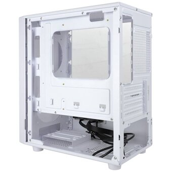  Корпус Ginzzu CL411 mATX передняя панель сетка белый 
