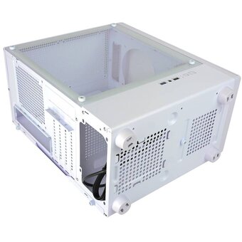  Корпус Ginzzu CL411 mATX передняя панель сетка белый 