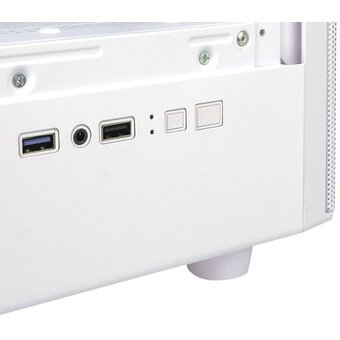  Корпус Ginzzu CL411 mATX передняя панель сетка белый 