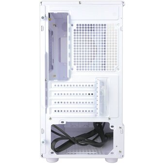  Корпус Ginzzu CL411 mATX передняя панель сетка белый 