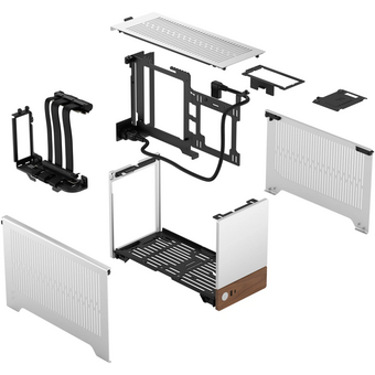  Корпус Fractal Design Terra (FD-C-TER1N-02) без БП, Mini-Tower, no fans, 1xUSB-A 3.0 + 1xUSB 3.2 Type-C, SFX PSU Support, mITX Silver 