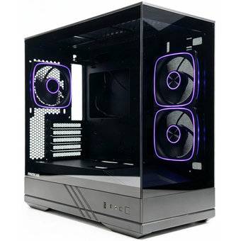  Корпус Powercase GT3 ARGB (CMGT3B-A3), TG, Type-C, 3x 120мм ARGB PWM Fans, чёрный, mATX 