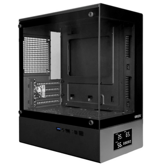  Корпус Ginzzu RX400D mATX жк. дисплей 