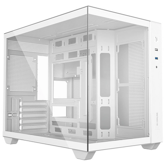  Корпус ID-Cooling View 500 White mATX/win TG/ no fan/ Gen2 Type C/ CPU 162mm/ GPU 407mm/ no PSU 