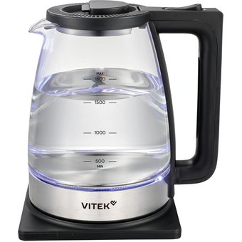  Электрочайник Vitek VT-WK1071 черный/серебристый 