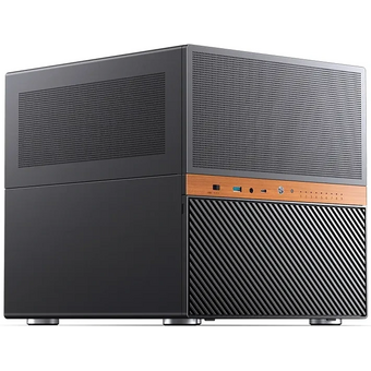  Корпус JONSBO N6 black, без БП, Mini-Tower, 2x120mm, 1xUSB-A 3.0 + 3.2, mATX, mITX 