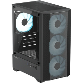  Корпус Accord ACC-195M, mATX, Mini-Tower, без БП, черный 